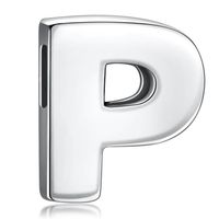 Olivie Navlékací stříbrný přívěsek PÍSMENO 6666 Písmeno/motiv: P