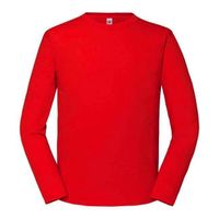 Iconic 195 Ringspun Premium Fruit of the Loom Men's Red T-shirt