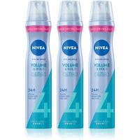 NIVEA Volume Care lak na vlasy pre zväčšenie objemu 3 x 250 ml