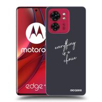 Silikónový čierny obal pre Motorola Edge 40 - Všetko je na tebe