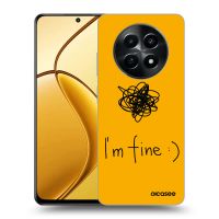 Silikónový čierny obal pre Realme 12X - I am fine