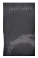 TRUSSARDI JEANS MEN&#39;S BEACH TOWEL BLACK