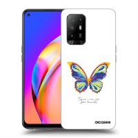 Silikónový prehľadný obal pre OPPO A94 5G - Diamanty White