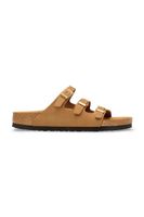 Birkenstock šľapky na plochom podpätku dámske nubukové Florida