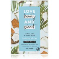 Love Beauty & Planet Hydration Infusion Coconut Water & Mimosa Flower платнена маска за интензивна хидратация 21 мл.