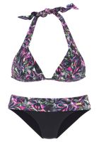 LASCANA Bikini gornji dio  zelena / ljubičasta / svijetloroza / crna
