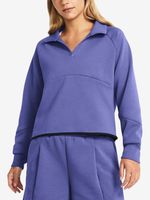 Under Armour Unstoppable Flc Rugby Crop Sweatshirt Lila