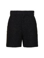 Cotton Blend Tweed Shorts