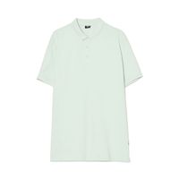 Cropp - Bombažna polo majica basic - voda