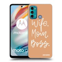 Silikónový prehľadný obal pre Motorola Moto G60 - Boss Mama