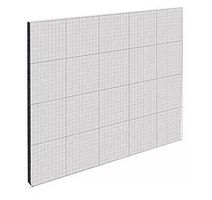German Dvoudílná izolační rohož roletového boxu / 100 x 50 x 1,3 cm / stříbrná