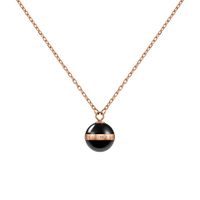Daniel Wellington Půvabný náhrdelník s přívěskem z černé keramiky Aspiration DW00400156