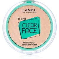 LAMEL OhMy Clear Face kompaktný púder s antibakteriálnou prísadou odtieň 401 Light Natural 6 g