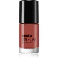 NOBEA Day-to-Day Gel-like Nail Polish körömlakk géles hatással árnyalat Fired brick #N15 6 ml