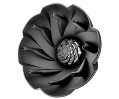 Difuzér Valera Natural Twirl Diffuser pre fény Valera - čierny, 8 hrotov (NTD) + darček zadarmo