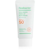 Real Barrier Cica Green Tone-Up Sun Cream intenzivna pomirjajoča in zaščitna krema SPF 50+ 50 ml