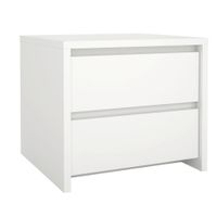 P & B NOČNÝ STOLÍK, biela, 52/45/48 cm