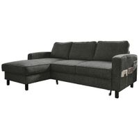 MID.YOU ROHOVÁ SEDAČKA, textil, tmavě šedá