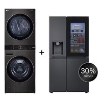 SET - LG WashTower WT1716BBF + Chladnička InstaView™ GSXE90EVAD