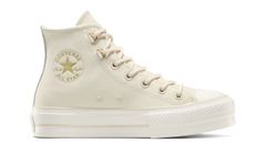Converse Chuck Taylor All Star Lift Platform Glam Leather Ženy - Tenisky Converse - Bezbarvá - A14517C-6.5 - Size: 6.5
