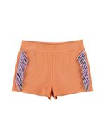 Organic Cotton Sweat Shorts W/ Fringes