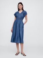 GAP Chambray maxi dress with pockets Americana - Women's
