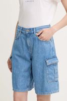 Pepe Jeans Rifľové krátke nohavice Pepe Jeans RELAXED SHORT HW WORKER