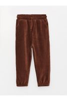 LC Waikiki Velvet Baby Boy Tracksuit Bottoms with Elastic Waist.