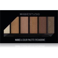 Magic studio 6 Color Palette Eyeshadows paleta senčil za oči odtenek 02 Nude 6.3 g