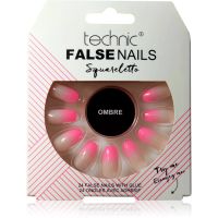 Technic Cosmetics False Nails Squareletto накладні нігті Ombre 24 кс
