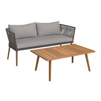 Ambia Garden SÚPRAVA ZÁHRADNÉHO NÁBYTKU drevo, kov, textil