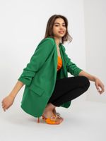 Women's dark green lined blazer OCH BELLA