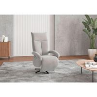 Sit & More KRESLO, textil, strieborná