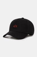 Armani Exchange čiapka so šiltom pánska bavlnená