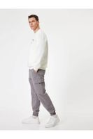 Koton Jogger Pants Cargo Pocket Detailed Lace Waist Cotton