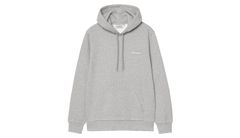Carhartt WIP Hooded Script Embroidery Sweat Grey Pánske - Mikiny a mikiny s kapucou Carhartt WIP - Sivá - I035392_00D_XX-M - Size: M