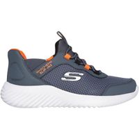 Skechers BOUNDER - BRISK-BURST Детски обувки за свободното време, тъмносиво, размер