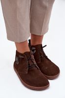 Semišové dámské polobotky Barefoot s ozdobným detailem Zazoo