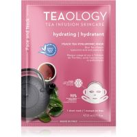 Teaology Face Mask Peach Tea Hyaluronic хидратираща платнена маска 21 мл.