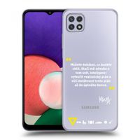 Silikónový prehľadný obal pre Samsung Galaxy A22 A226B 5G - Kazma - MŮŽETE DOKÁZAT, CO BUDETE CHTÍT