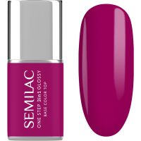 Semilac One Step 3in1 Glossy lac de unghii sub forma de gel culoare 595 Bright Purple 7 ml