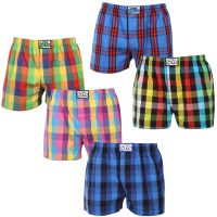 5PACK pánské trenky Styx klasická guma nadrozměr vícebarevné (5E0123456) 5XL