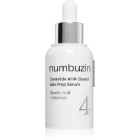 Numbuzin No. 4 Ceramide AHA Glazed Skin Prep Serum зволожуюча сироватка для обличчя з відлущувальним ефектом 30 мл