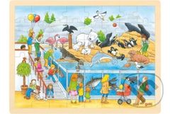 Návštěva Zoo (Dřevěné puzzle) - puzzle z kategorie Maxi dílky