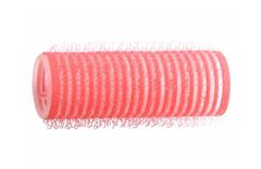 Natáčky na vlasy Duko Velcro pr.21 mm, 6 ks - samodržiace, ružové (15/7)