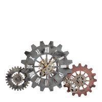 Ambia Home NÁSTENNÉ HODINY, hnedá, 107/63 cm