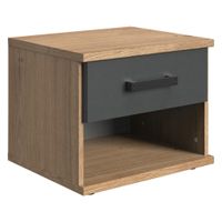 MID.YOU NOČNÝ STOLÍK grafitová, farba duba