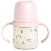Suavinex Bear παιδικό παγούρι με λαβές Pink 150 ml