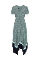 Tommy Hilfiger Dress - VISCOSE CDC F&amp;F MIDI DRESS SS green-black