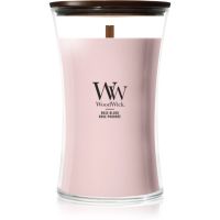Woodwick Rose Blush lumânare parfumată cu fitil din lemn 610 g